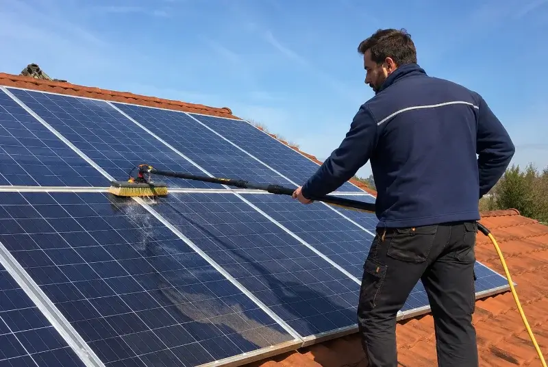 Nettoyage et entretien de panneaux solaires à Angles